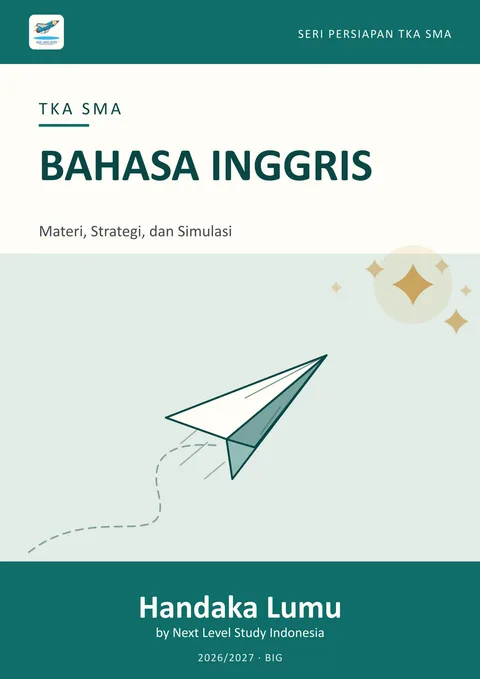 Sampul buku TKA Bahasa Inggris